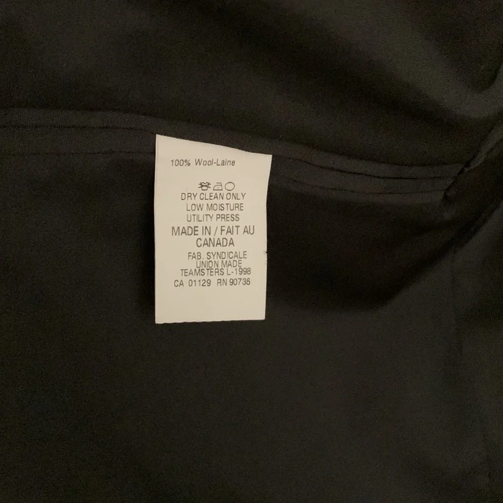 Ralph Lauren 42L Gray Houndstooth Wool Sport Coat Vtg 90s Union Made Teamster
